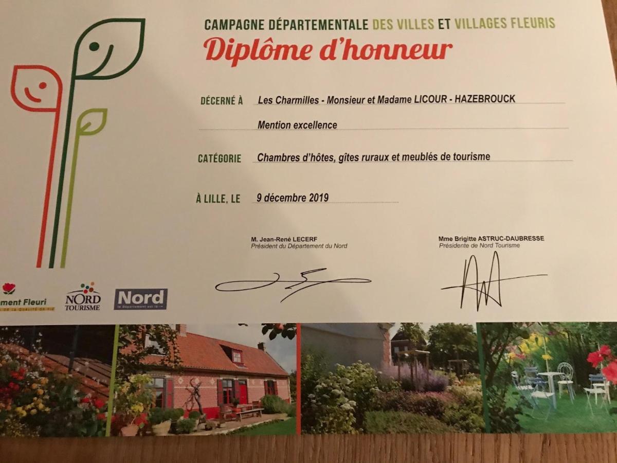 Les Charmilles Bed & Breakfast Hazebrouck Eksteriør bilde